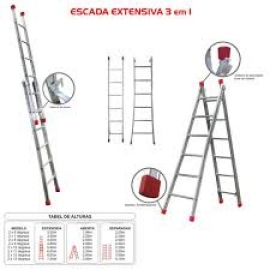 Escada extensiva 3 X 1